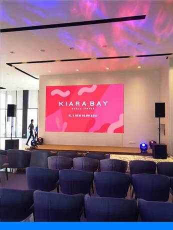 show gallery led display board 
